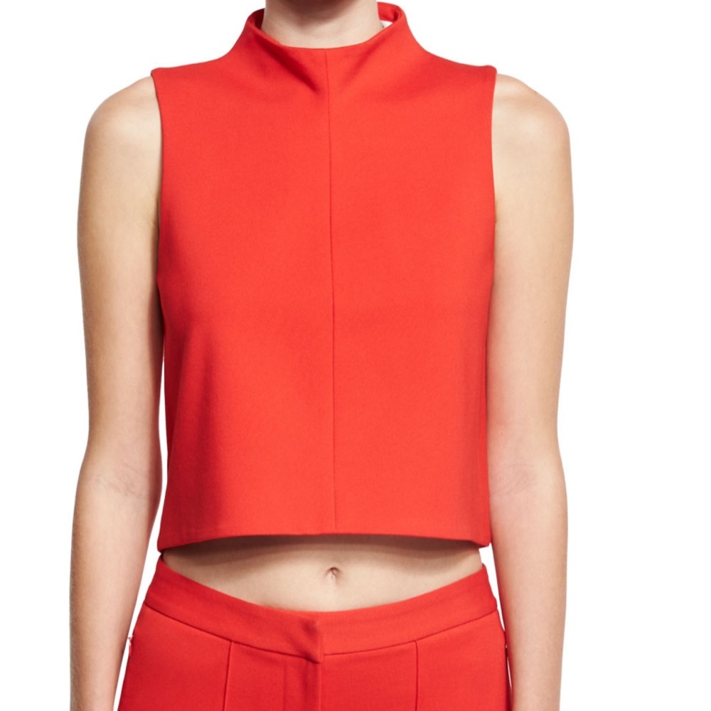 Tibi Red Crop Top NWT Size 4